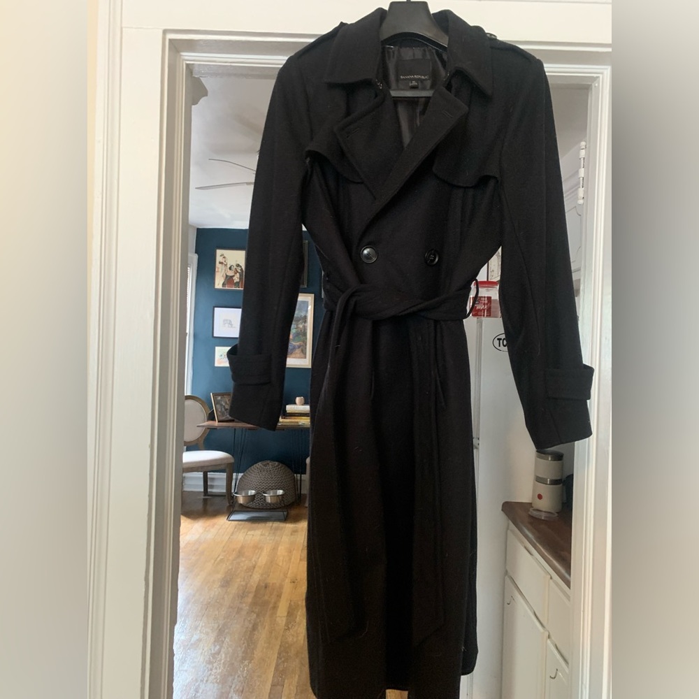 Banana Republic italian wool trench coat